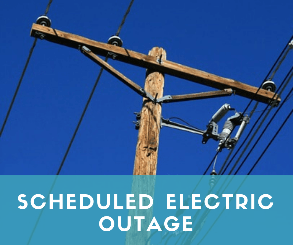 scheduled electric outage