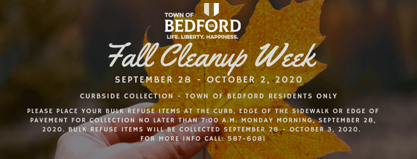 Fall Cleanup Week 2020