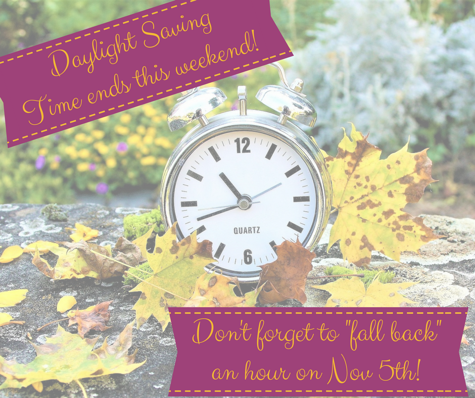Daylight Saving Time Ends