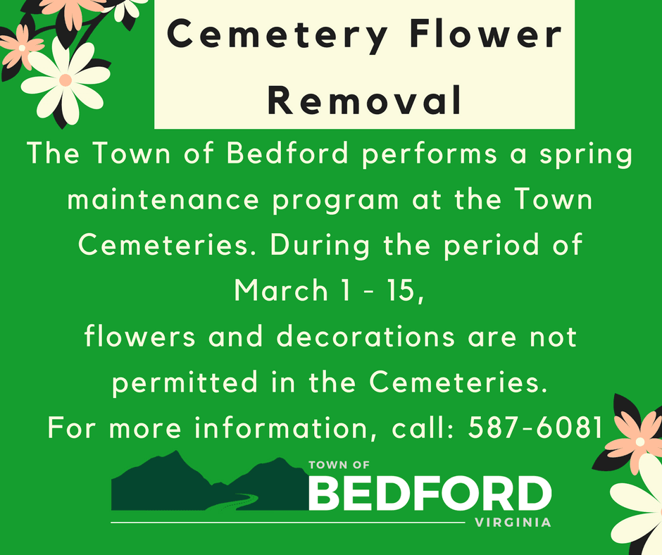 cemetery spring flower removal